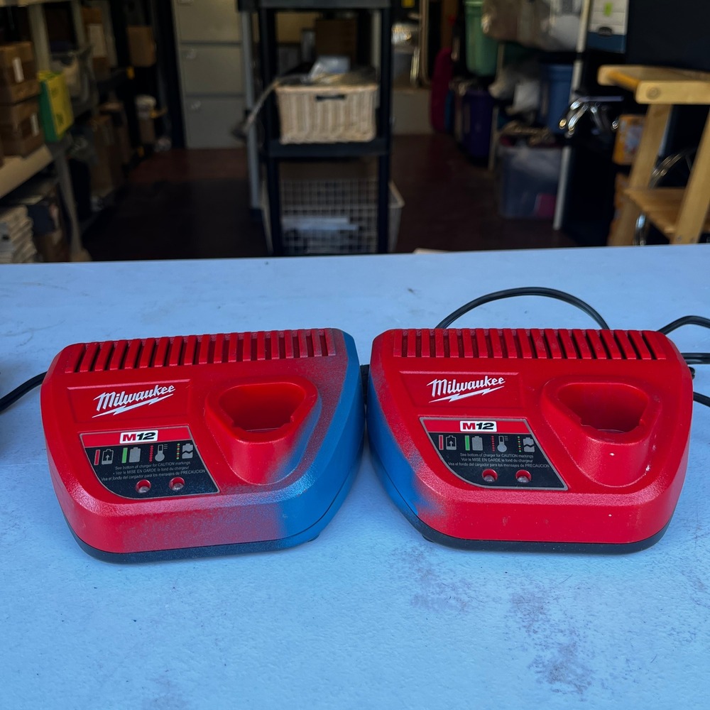 Lot of 2 Milwaukee Battery Charger 48-59-2401 M12